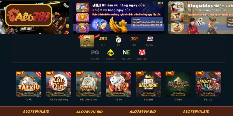 Game Bài ALO789 – Sảnh Cược Trực Tuyến, Thưởng Hấp Dẫn 2026 3 Các thương hiệu uy tín hợp tác với sảnh game bài tại ALO789